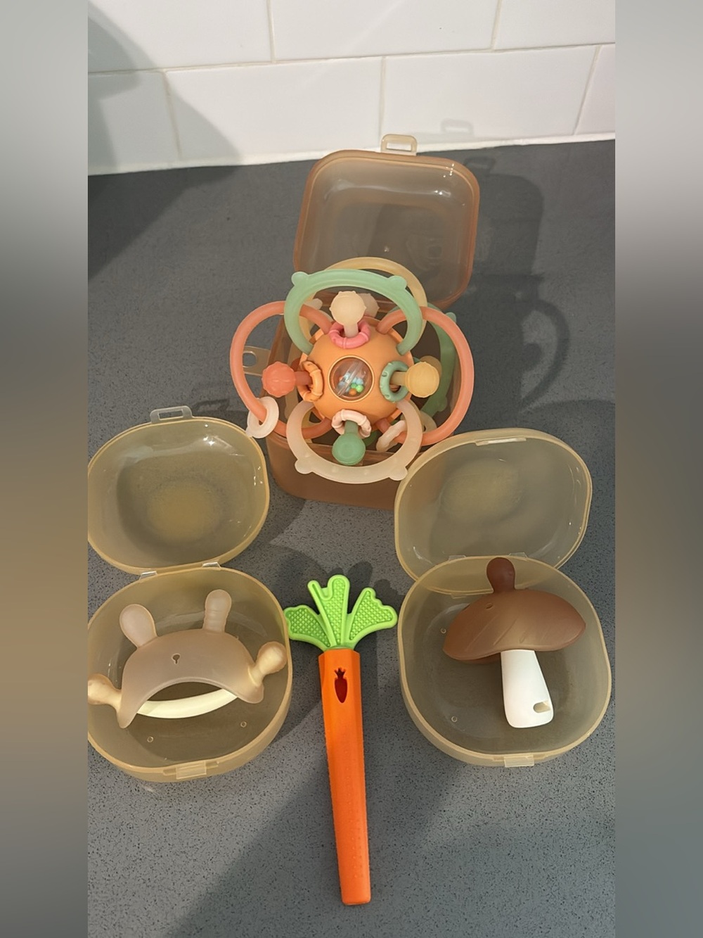 Set of 4 baby teether